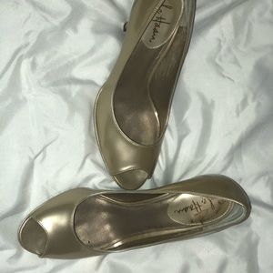Gold Cole Haan heels
